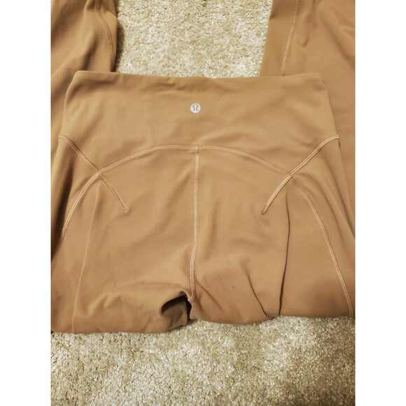 Lululemon get centered high rise tight 25” in nude brown - Picture 2 of 5